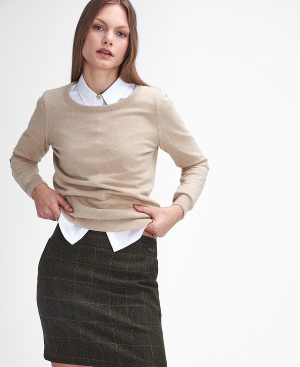 Barbour Birch Mini Skirt Spiced Pumpkin Check | BABO89651