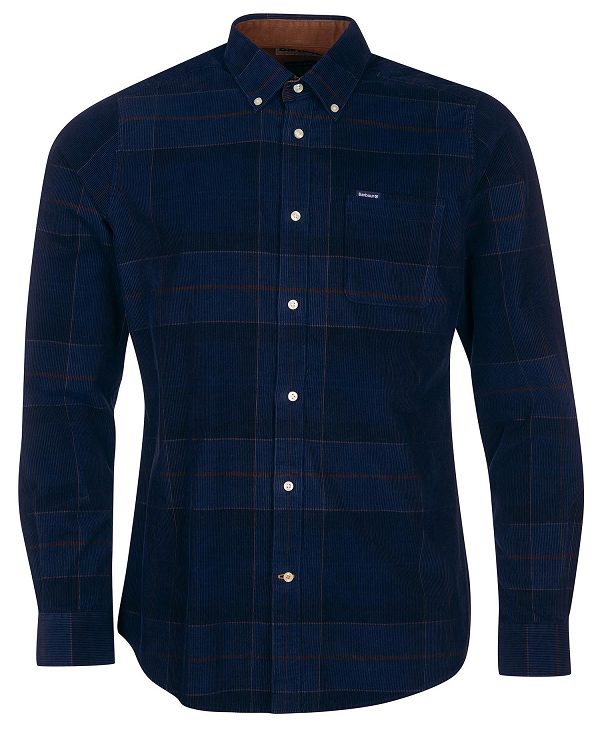 Barbour Blair Tailored Fit Shirt Navy | BABO87823