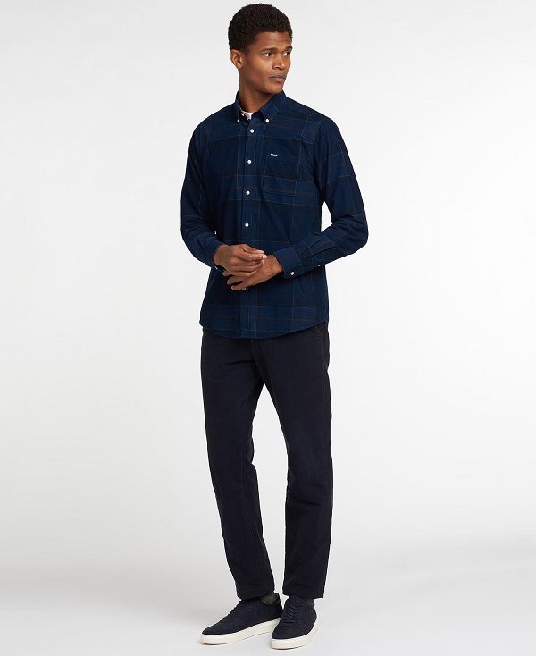 Barbour Blair Tailored Fit Shirt Navy | BABO87823