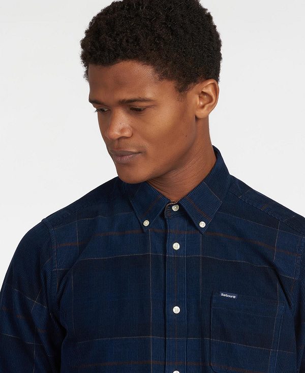 Barbour Blair Tailored Fit Shirt Navy | BABO87823