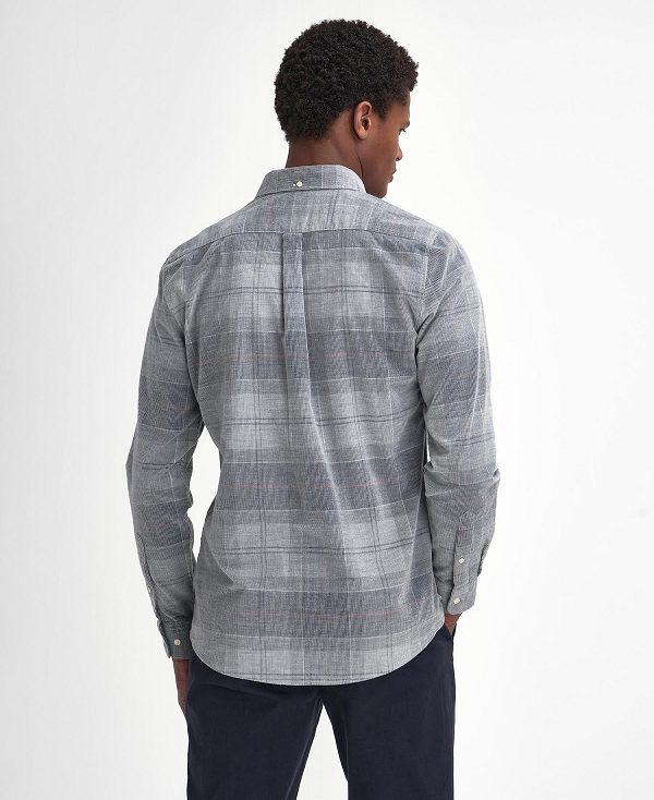 Barbour Blair Tailored Long-sleeved Shirt Blue | BABO87822