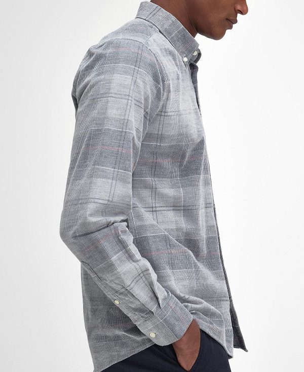 Barbour Blair Tailored Long-sleeved Shirt Blue | BABO87822