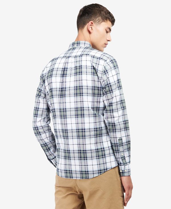 Barbour Blakelow Tailored Long-sleeved Shirt Agave Green | BABO87605