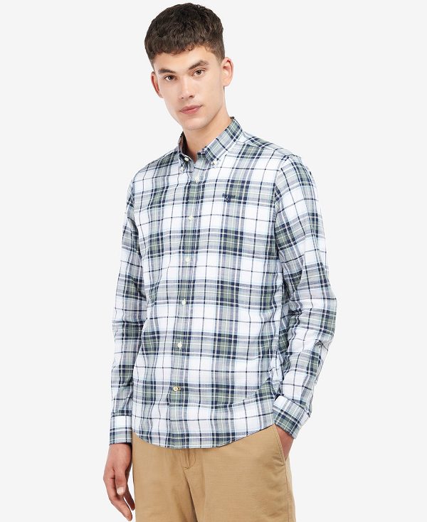 Barbour Blakelow Tailored Long-sleeved Shirt Agave Green | BABO87605