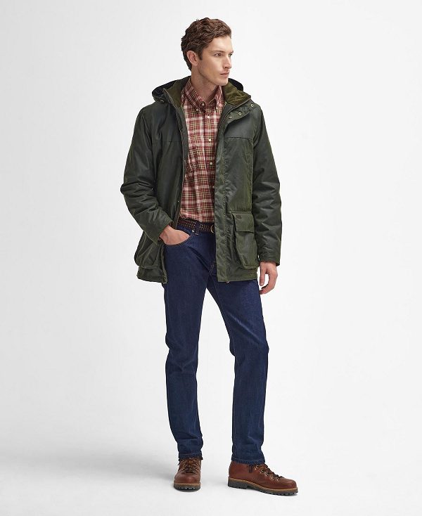 Barbour Bleaberry Waxed Jacket Fern | BABO87269