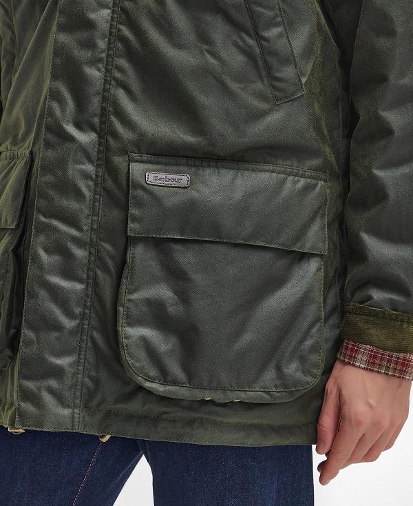 Barbour Bleaberry Waxed Jacket Fern | BABO87269