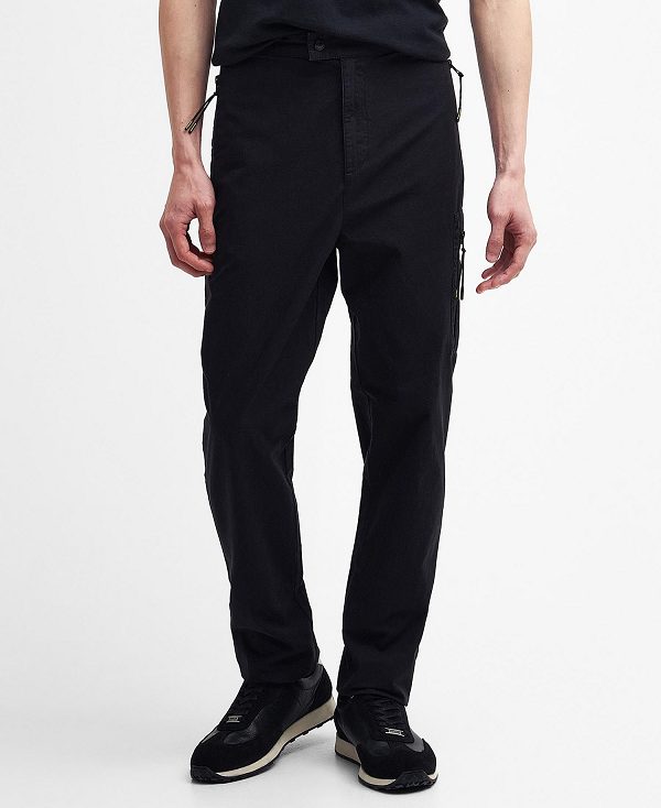 Barbour Bolt Straight-leg Trousers Classic Black | BABO88786