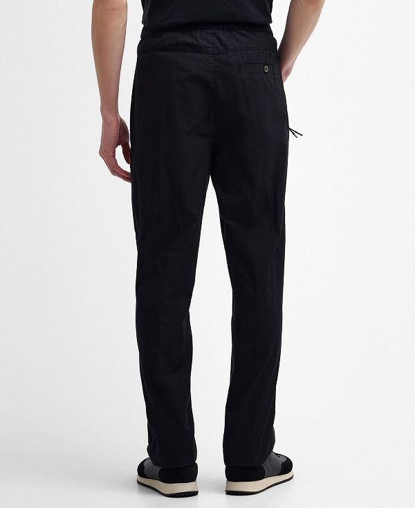 Barbour Bolt Straight-leg Trousers Classic Black | BABO88786