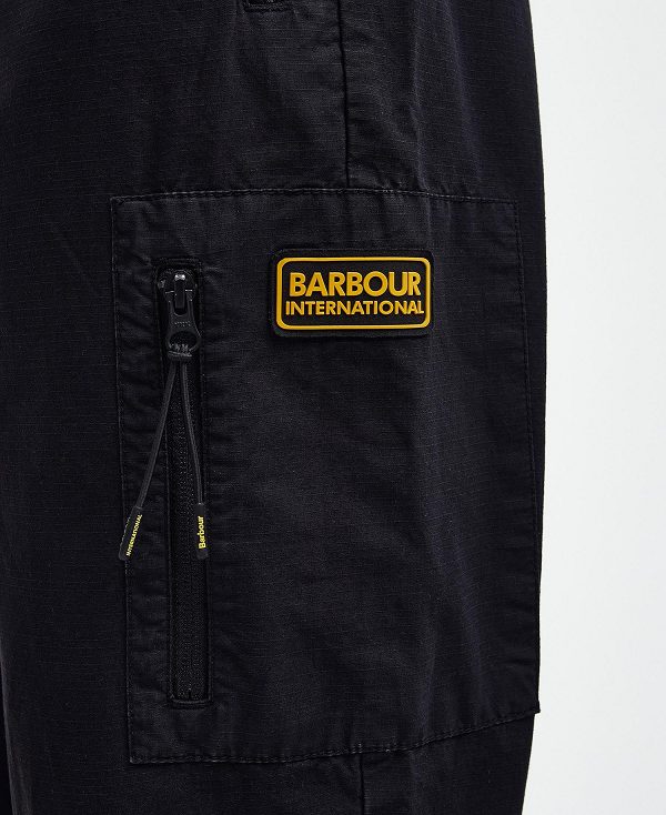 Barbour Bolt Straight-leg Trousers Classic Black | BABO88786