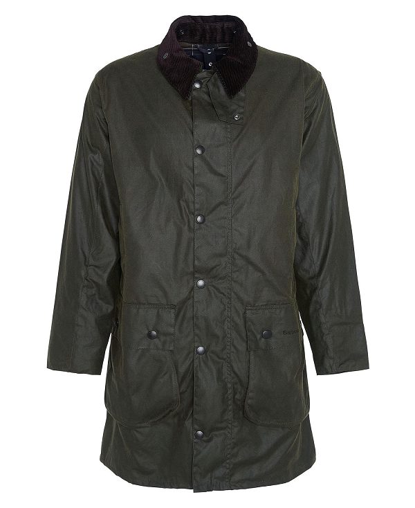 Barbour Border® Waxed Jacket Archive Olive | BABO87286