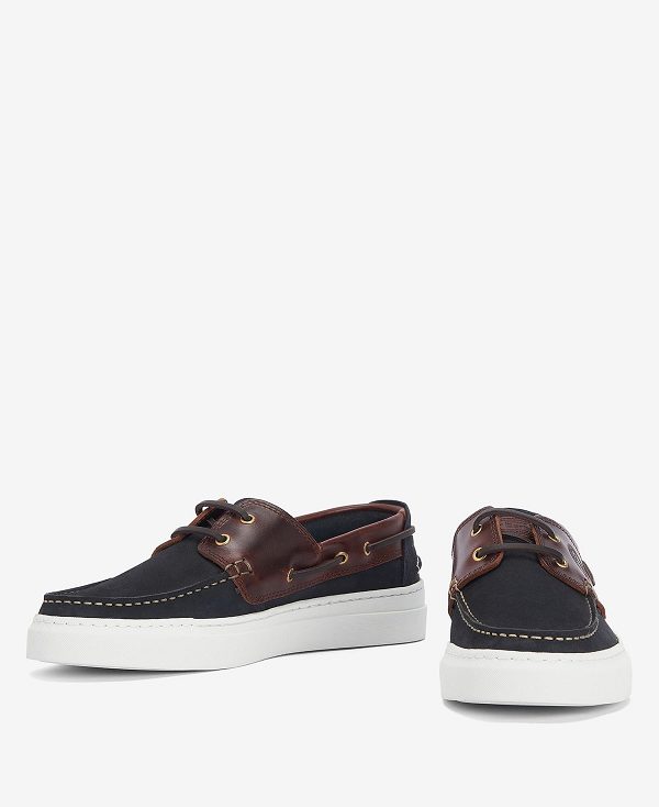 Barbour Bosun Shoes Dark Slate | BABO88903