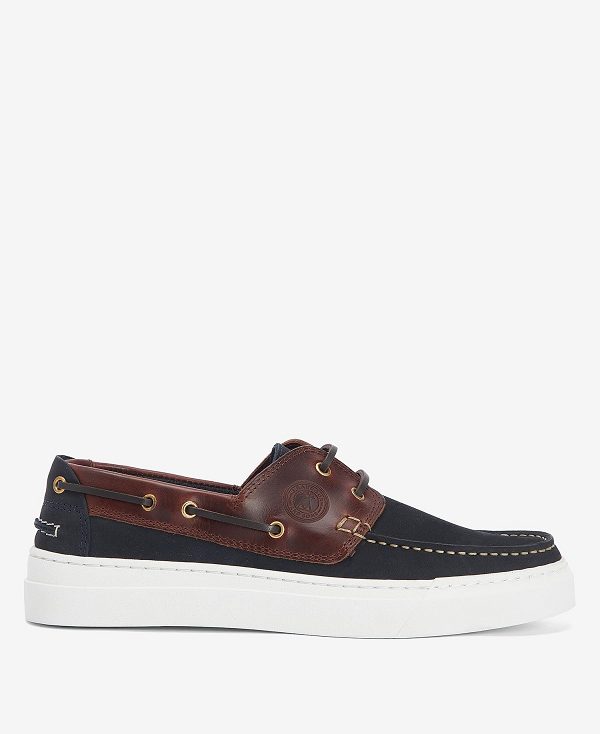 Barbour Bosun Shoes Dark Slate | BABO88903