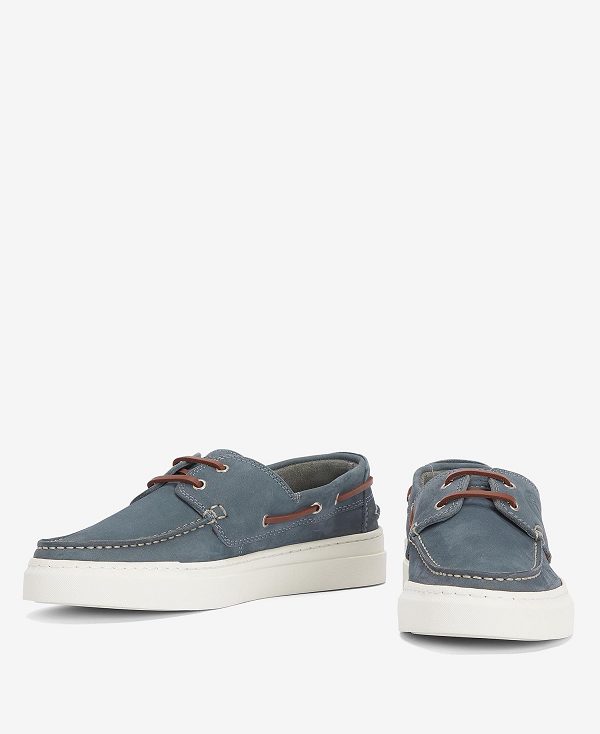 Barbour Bosun Shoes Dark Slate | BABO88905