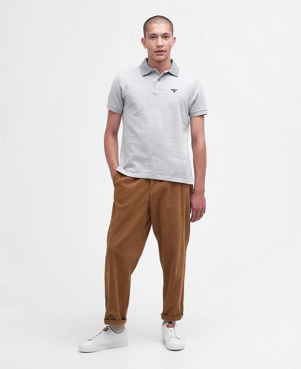 Barbour Bothain Polo Shirt Grey | BABO88061