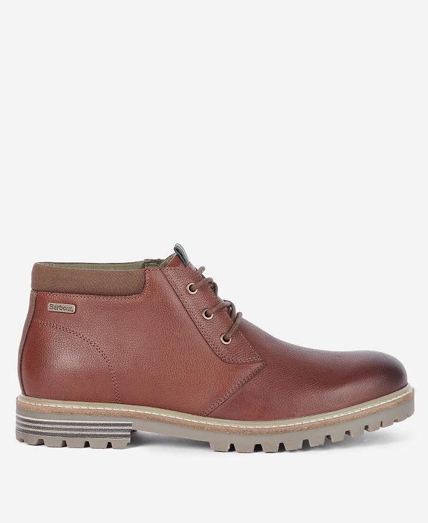 Barbour Boulder Chukka Boots Classic Brown | BABO88858