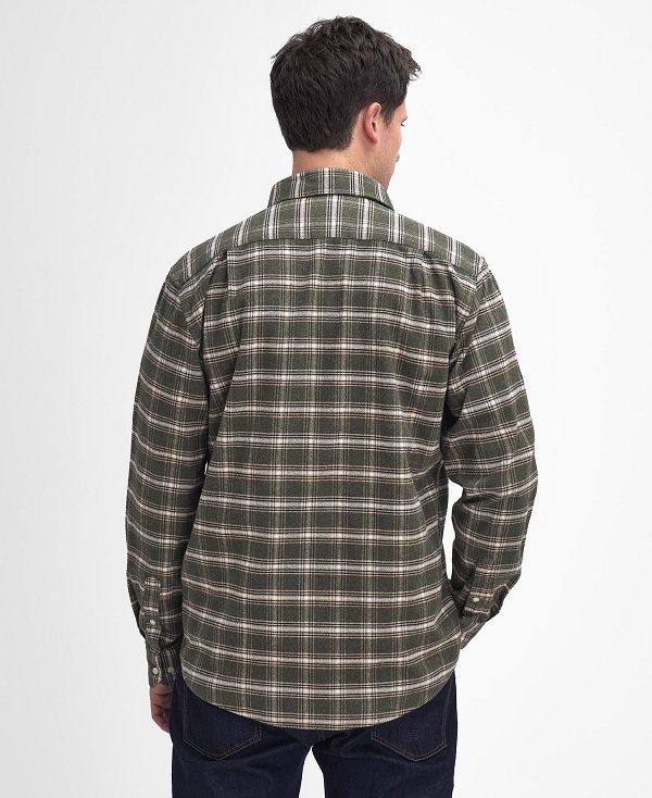 Barbour Bowburn Regular Long-sleeved Shirt Green | BABO87895