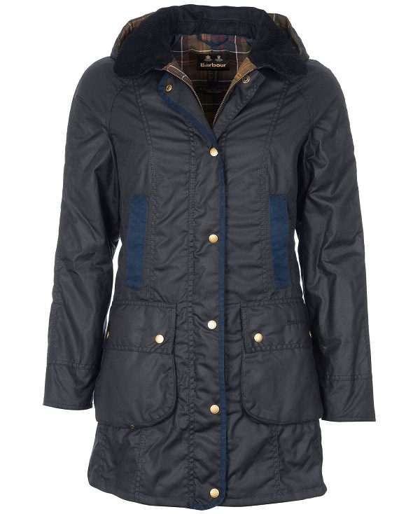 Barbour Bower Wax Jacket Navy | BABO89209