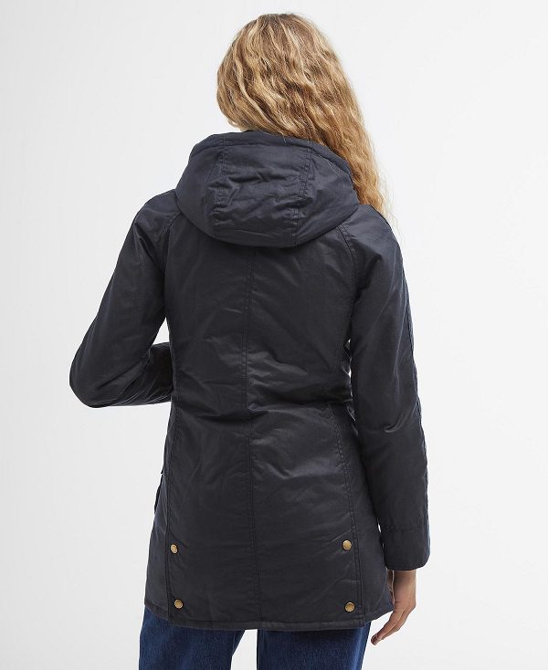 Barbour Bower Wax Jacket Navy | BABO89209