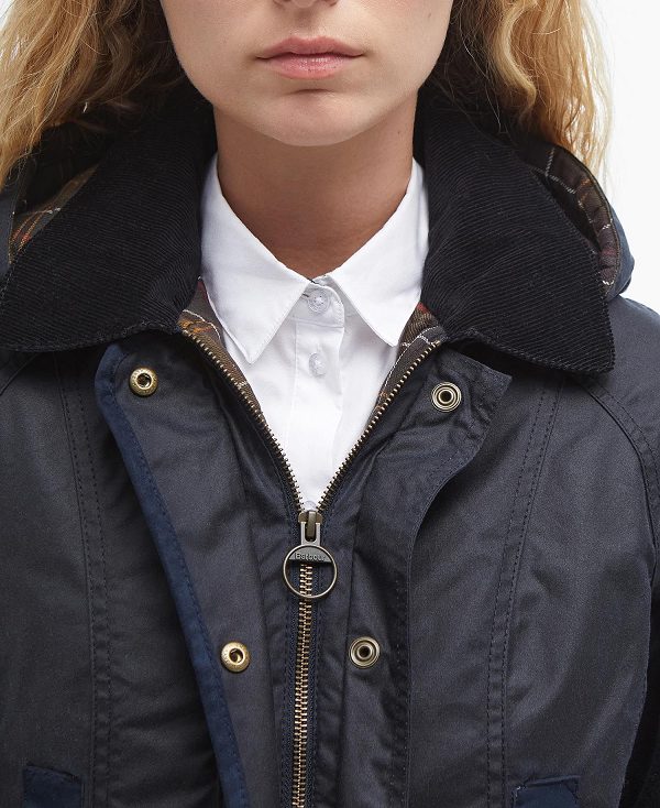 Barbour Bower Wax Jacket Navy | BABO89209