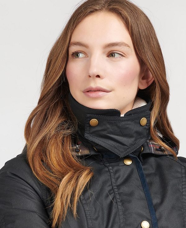 Barbour Bower Wax Jacket Navy | BABO89209