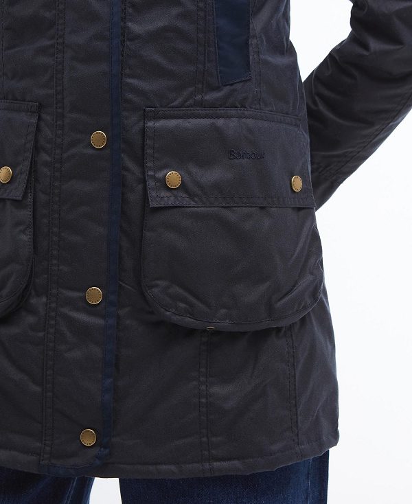 Barbour Bower Wax Jacket Navy | BABO89209