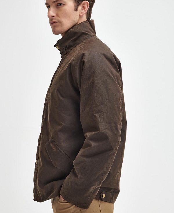 Barbour Bowland Waxed Jacket Classic Brown | BABO87263