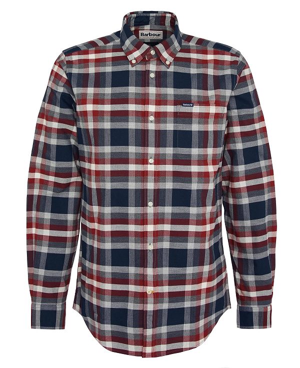 Barbour Bowmont Tailored Shirt Red | BABO87661