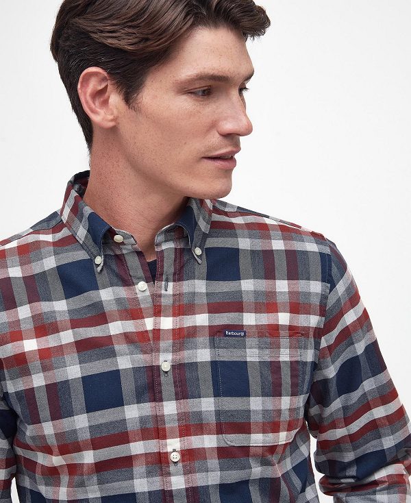 Barbour Bowmont Tailored Shirt Red | BABO87661