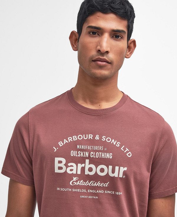 Barbour Brairton T-shirt Desert Clay | BABO88353