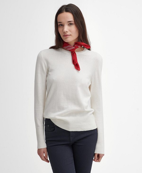 Barbour Brambles Crew-neck Jumper Aran | BABO89768