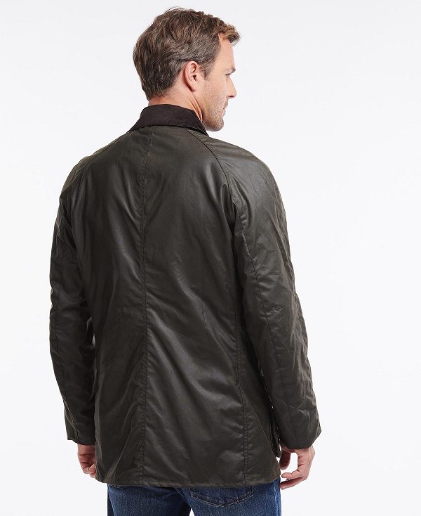 Barbour Bristol Waxed Jacket Olive | BABO87236