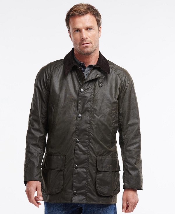 Barbour Bristol Waxed Jacket Olive | BABO87236