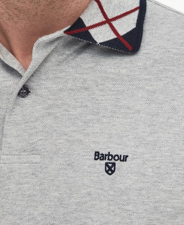 Barbour Brodie Short-sleeved Polo Shirt Grey | BABO88250