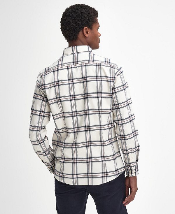 Barbour Bromley Tailored Long Sleeved Shirt White | BABO87812