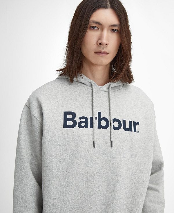 Barbour Brushed Nicholas Oversized Hoodie Grey | BABO88486