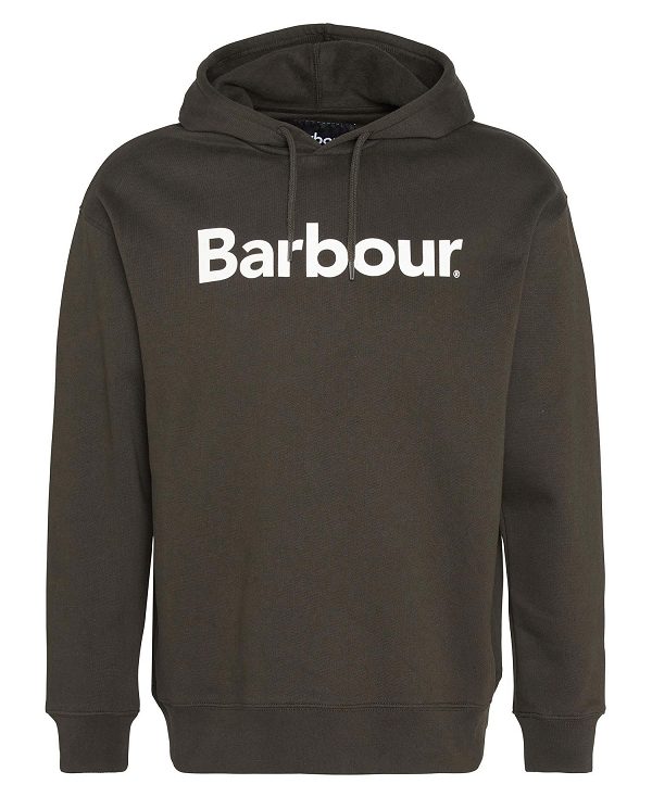 Barbour Brushed Nicholas Oversized Hoodie Olive | BABO88488