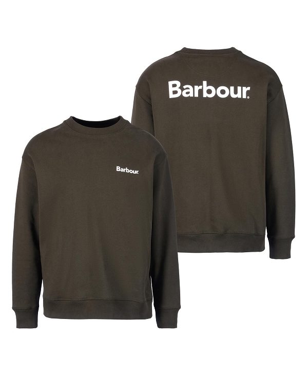 Barbour Brushed Nicholas Oversized Sweatshirt Sage | BABO88494