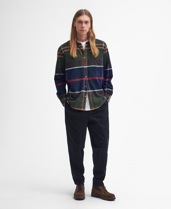 Barbour Bushlane Oversized Long-sleeved Tartan Shirt Multi | BABO87938