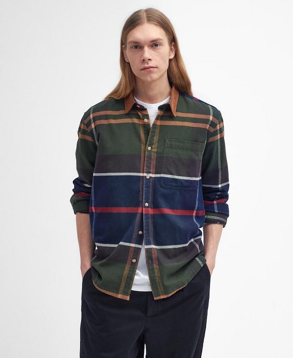 Barbour Bushlane Oversized Long-sleeved Tartan Shirt Multi | BABO87938