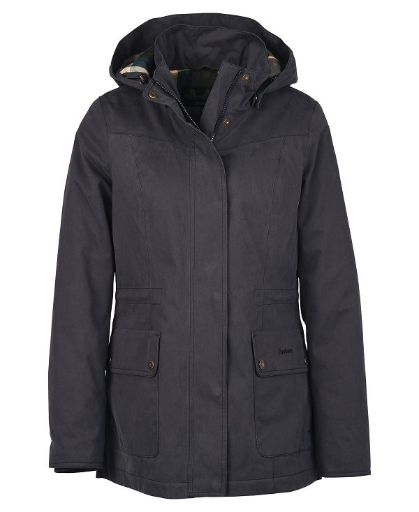 Barbour Buttercup Waterproof Jacket Black | BABO89392