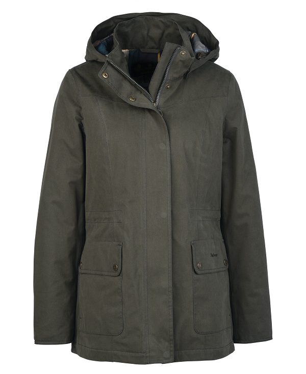 Barbour Buttercup Waterproof Jacket Olive | BABO89390