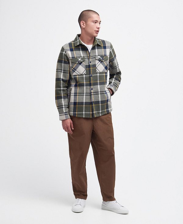 Barbour Cannich Overshirt Forest Mist Tartan | BABO87996