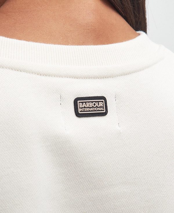 Barbour Carla Logo Sweatshirt Light Stone | BABO89800