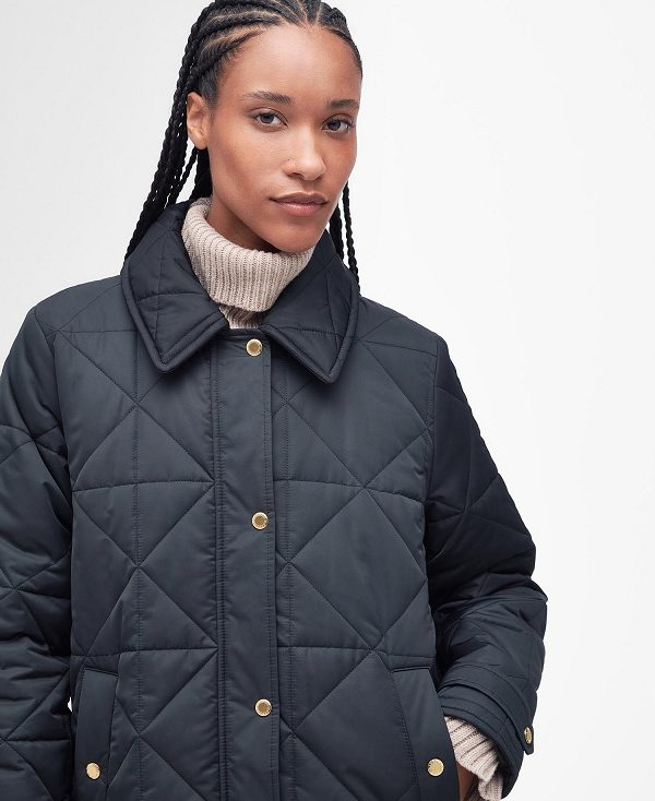 Barbour Carolina Quilted Jacket Black/Muted | BABO89293