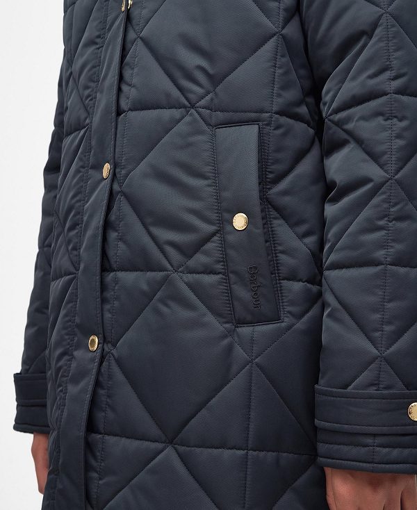 Barbour Carolina Quilted Jacket Black/Muted | BABO89293