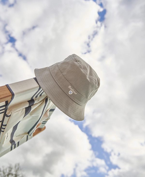 Barbour Cascade Bucket Hat Forest Fog | BABO88986