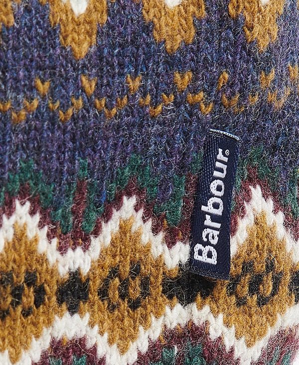 Barbour Case Fair Isle Jumper Midnight | BABO88534