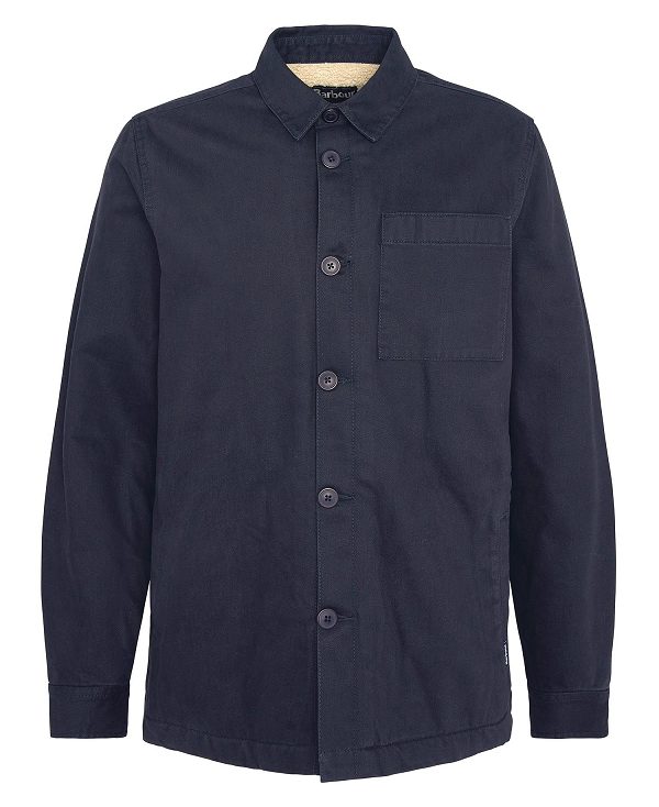 Barbour Casper Overshirt Navy | BABO87672