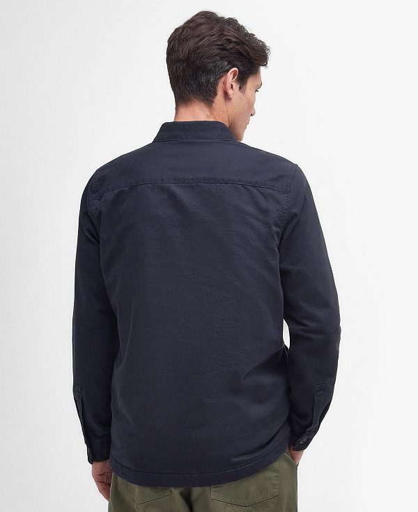 Barbour Casper Overshirt Navy | BABO87672