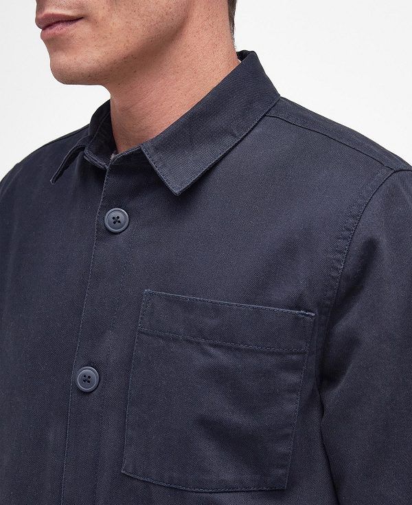 Barbour Casper Overshirt Navy | BABO87672